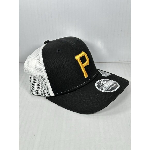 New Era Pittsburgh Pirates MLB 9SEVENTY Trucker Adjustable Stretch Snap Hat Cap - Picture 3 of 5